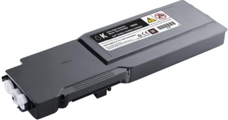 Dell 331-8429 Black Toner Cartridge For use with Dell C3760n, C3760dn and C3765dnf Color Laser Printers, Up to 11000 page yield based on 5% page coverage, New Genuine Original Dell OEM Brand (3318429 331 8429 3318-429 W8D60 4CHT7)