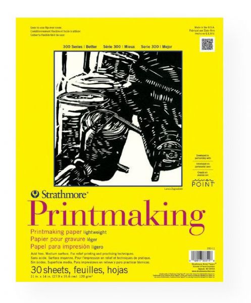 Strathmore 333-11 Series 300 Lightweight Printmaking Paper Pad 11
