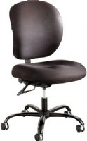 Safco 3391BL Alday 24/7 Intensive Use Task Chair, Black; Pneumatic Seat Height Adjustment, Back Height Adjustment, 360° Swivel, Back Tilt Lock; Dual Wheel Carpet Casters; 2 1/2" diameter Wheel/Caster Size; Nylon Material; 500 lbs.Weight Capacity; Seat Size 20 1/2"w x 20"d; Back Size 18 3/4"w x 18"h; Seat Height 17 1/2"-20"H (3391-BL 3391B 3391 BL) 