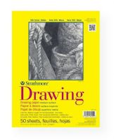 Strathmore 340-109 Series 300 Glue Bound Drawing Pad 9" x 12"; A medium weight student grade drawing paper for final artwork; It has a good erasability and it has a very good rating for pencil, colored pencil, charcoal, and sketching stick; It is also rated good for marker, mixed media, soft and oil pastel; Medium surface, 70 lb; Acid-free; Glue bound with flip-over cover, 50 sheets; UPC 012017341090 (STRATHMORE340109 STRATHMORE-340109 300-SERIES-340-109 STRATHMORE/340109 340109 ARTWORK) 
