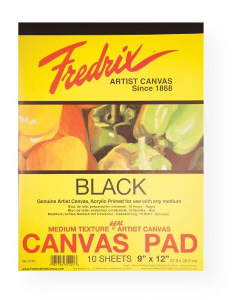 Fredrix 35001 Black Canvas Pad 9