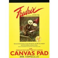 Fredrix 3503 White 18" x 24" Canvas Pad; Canvas pads are great for student use and artists who want to paint studies in a pad format; Each pad features Fredrix quality and is primed and ready to paint; Canvas sheets are sturdy enough to be mounted when dry; 18" x 24" white canvas, 10-sheet pad; Shipping Weight 1.00 lb; Shipping Dimensions 18.00 x 24.00 x 4.00 inches; UPC 081702035033 (FREDRIX-3503 FREDRIX3503 PAINTING ALVIN) 