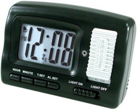 Elgin 3504E Travel Alarm Clock, 0.7