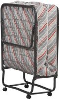 Linon 353NF-01-AS-UPS Torino Ups Folding Bed, Casters for easy mobility, Sturdy metal tube frame with durable wire supports, 74.8" Depth - Front to Back, 15" Height - Top to Bottom, 31.5"Width - Side to Side, Easy to store, Steel frame and mattress, UPC 753793035352 (353NF 01 AS UPS 353NF-01-AS-UPS 353NF01ASUPS) 