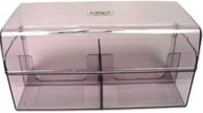 Aidata 3550A Crystal Disk Bank 2 Storage Box, Holds up to 24 ZIP disks or 50 3.5