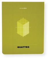 Hand Book Journal Co 35531 Quattro 4.5" x 3.5" Grid Journal; Quattro works; Now available in six sizes, it will work the way you want; Rounded corners mean Quattro will resist damage as you carry it; The specially laminated cover resists dirt and stains; UPC 696844355316 (35531 QUATTRO-35531 JOURNAL-35531 HANDBOOKJOURNALCO35531 HAND-BOOK-JOURNAL-CO35531 HAND-BOOK-JOURNAL-CO-35531) 