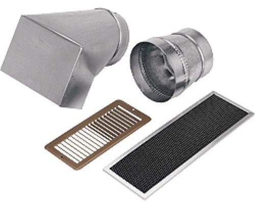 Broan 357NDK Non-ducted recirculating kit, Includes charcoal filter, soffit grille, 90 degree stack boot, and 6