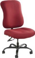 Safco 3590BG Optimus Big and Tall Chair, Burgundy; 400 lb. weight capacity with reinforced mechanism to ensure you get the proper support and most relaxing seat in the house or workspace; Functions include: back height adjustment, back tilt, tilt lock and tilt tension; Overall Height Range 43" to 52"; Seat Height 19" to 22"; Seat 23"W x 22"D; Back 22"W x 25"H (3590-BG 3590B 3590 BG) 