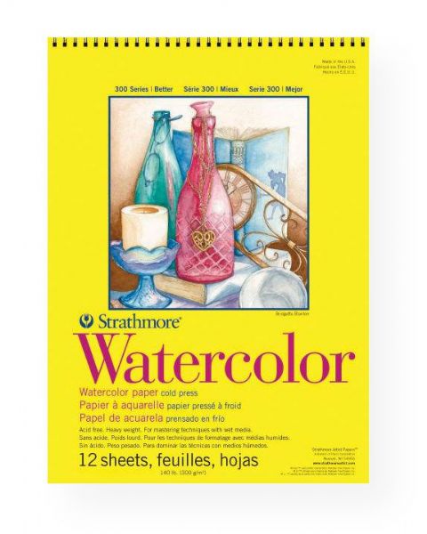 Strathmore 360-11 Series 300 Cold Press Wire Bound Watercolor Pad 11