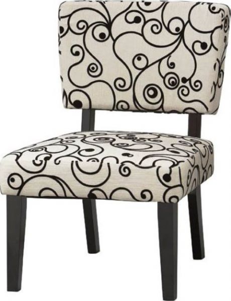 Linon 36080BWC-01-KD-U Taylor Accent Chair in Black with White with Black Circles Fabric, No-sag sinuous loop steel springs, Sturdy hardwood frame construction, Rich Black Finish Frame, White with black circles fabric, 24 Kg/Cube Meter in seat and 20 Kg/Cube Meter in back, 250 lbs. Weight limit, Substantial, durable padding for long lasting comfort, Hardwoods, fabric, CA Fire Foam, UPC 753793865638 (36080BWC01KDU 36080BWC-01-KD-U 36080BWC 01 KD U)