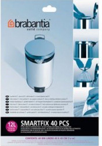 Brabantia 361982 Bin liners C, 12 Liter Dispenser, 40 bags/dispenser, 9 dispensers per box, 360 bags total (361982 361 982 361-982 3619-82)