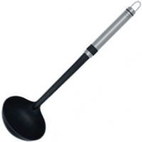 Brabantia 363603 Profile Line Soup Ladle, Non-stick, For use in non-stick pans, Seamless design - hygienic and easy to clean, Smooth forms in resilient plastic - no damage to non stick cookware, Durable - made of high-grade, heat resistant nylon (max. 220°C), Easy to clean - dishwasher proof, Grips made of stainless steel (363-603 363 603) 