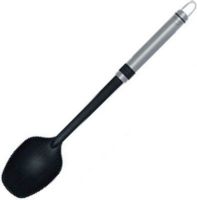 Brabantia 363665 Profile Line Vegetable Spoon, Non-stick, For use in non-stick pans, Seamless design - hygienic and easy to clean, Smooth forms in resilient plastic - no damage to non stick cookware, Durable - made of high-grade, heat resistant nylon (max. 220°C), Easy to clean - dishwasher proof, Grips made of stainless steel (363-665 363 665) 