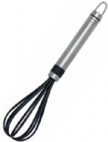 Brabantia 363801 Profile Line Whisk Small, Non-stick, Small size - ideal for whisking in cups and small bowls, Smooth forms in resilient plastic - no damage to non stick cookware, Durable - made of high-grade, heat resistant nylon (max. 220°C), Easy to clean - dishwasher proof, Grips made of stainless steel, Hanging loop - easy to store, Matching hanging rack available (363-801 363 801) 