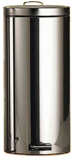Brabantia 364181 Pedal bin 'all steel', 30 litre with Metal Pedal and Hinge - Brilliant Stell (364181 364 181 364-181 3641-81)