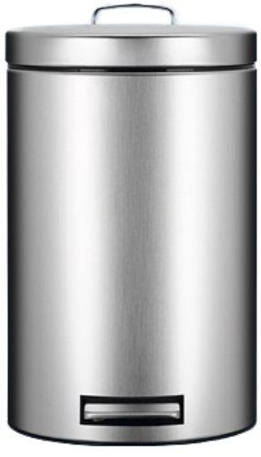 Brabantia 364204 Pedal bin 'all steel', 12 litre with Metal Pedal and Hinge - Matt Stell (364204 364 204 364-204 3642-04)