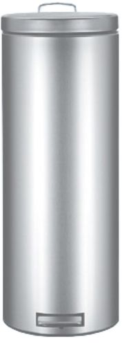 Brabantia 364228 Pedal bin 'all steel' Slimline, 20 litre with Metal Pedal and Hinge - Matt Stell (364228 364 228 364-228 3642-28)