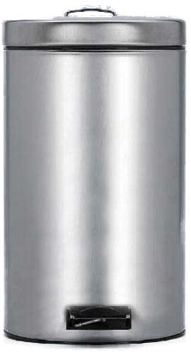 Brabantia 369629 Pedal Bin, 30 Litre with Fingerprint Proof - Matt Stell, Automatic closing or stay-open position when manually operated - smart hinge (369629 369 629 369-629 3696-29)