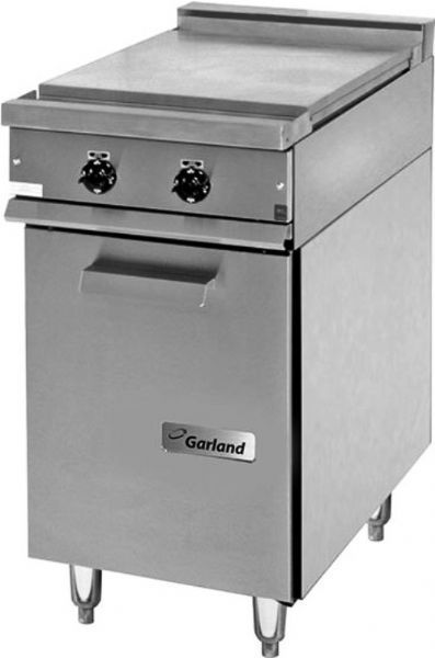 Garland 36ES15 Heavy-Duty Electric Range Attachment with 2 Boiler Top Sections and Storage Base, 29 Amps, 60 Hertz, 1 Phase, 208 Volts, 6 Kilowatts, Boiler Top Style, Solid Door, Freestanding Installation, Electric Power, 6