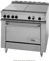 Garland 36ES35 Heavy-Duty Electric Range with 4 Boiler Top Sections and Storage Base, 58 Amps, 60 Hertz, 1 Phase, 208 Volts, 12 Kilowatts Wattage, Boiler Top Burner, Solid Door, Freestanding Installation, Electric Power, Storage Base Range Base Style, 6" adjustable legs, Equipped with 4 boiler top sections, Storage base adds convenient utility, Stainless steel front, sides, and front rail (36ES35 36-ES-35 36 ES 35) 