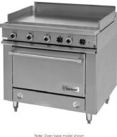 Garland 36ES38 Heavy-Duty Electric Range with Griddle Top and Storage Base, 72 Amps, 60 Hertz, 1 Phase, 208 Volts, 15 Kilowatts, Solid Door, Full Surface Griddle Location, 36" Griddle Size, Freestanding Installation, Electric Power, Storage Base Style, 26.24" W x 29" D x 13.50" H Interior (36ES38 36-ES-38 36 ES 38) 