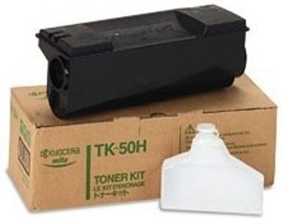 Kyocera 370270KX Model TK-50H Toner Cartrigde Kit for use with FS-1900 Black and White Laser Printer, 15000 Pages Yield @ 5% coverage, New Genuine Original OEM Kyocera Brand (370270-KX 370270 KX TK50H TK 50H TK-50)