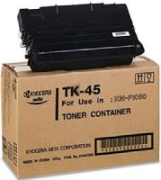 Kyocera 370AF002 Model TK-45 Black Toner Cartridge For use with Kyocera KM-F1050 Fax Machine, Up to 12000 Pages Yield at 5% Average Coverage, UPC 708562452670 (370-AF002 370A-F002 370AF-002 TK45 TK 45) 