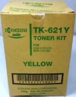 Kyocera 370AJ311 Model TK-621Y Yellow Toner Cartridge for use with Kyocera KM-C2030 and KM-C3130 Printers, Up to 11500 pages at 5% coverage, New Genuine Original OEM Kyocera Brand, UPC 708562011488 (370-AJ311 370 AJ311 370AJ-311 370AJ 311 TK621Y TK 621Y TK-621)  