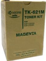 Kyocera 370AJ411 Model TK-621M Magenta Toner Cartridge for use with Kyocera KM-C2030 and KM-C3130 Printers, Up to 11500 pages at 5% coverage, New Genuine Original OEM Kyocera Brand, UPC 708562022224 (370-AJ411 370 AJ411 370AJ-411 370AJ 411 TK621M TK 621M TK-621)  