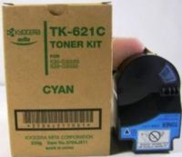 Kyocera 370AJ511 Model TK-621C Cyan Toner Cartridge for use with Kyocera KM-C2030 and KM-C3130 Printers, Up to 11500 pages at 5% coverage, New Genuine Original OEM Kyocera Brand, UPC 708562007375 (370-AJ511 370 AJ511 370AJ-511 370AJ 511 TK621C TK 621C TK-621)  