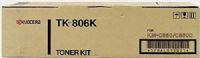 Kyocera 370AL011 Model TK-806K Black Toner Kit For use with Kyocera KM-C408, KM-C850 and KM-C850D Color Laser Printers; Up to 25000 Pages Yield at 5% Average Coverage; UPC 700580347594 (370-AL011 370A-L011 370AL-011 TK806K TK 806K) 