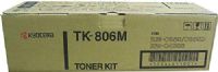 Kyocera 370AL411 Model TK-806M Magenta Toner Kit For use with Kyocera KM-C408, KM-C850 and KM-C850D Color Laser Printers; Up to 10000 Pages Yield at 5% Average Coverage; UPC 708562022231 (370-AL411 370A-L411 370AL-411 TK806M TK 806M) 