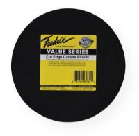 Fredrix 37341 Value Series-Cut Edge 8" Round Canvas Panels, 6-Pack; Double acrylic primed archival canvas mounted to acid-free chipboard panels; Suitable for painting on with acrylics and oils; Great for schools, classrooms, and renderings; Black, 6-pack; Shipping Weight 0.75 lb; Shipping Dimensions 8.00 x 8.00 x 0.5 in; UPC 081702373418 (FREDRIX37341 FREDRIX-37341 VALUE-SERIES-CUT-EDGE-37341 ARTWORK) 