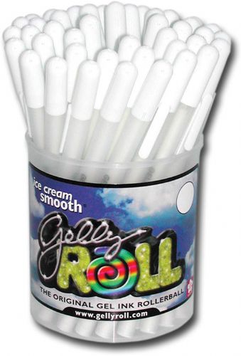 Gelly Roll 37413 Medium Point Gel Pen Display; Pens use a 0.8mm ball and write in a medium 0.4mm line; Archival quality ink is waterproof and fade resistant; No smears, feathers, or bleed-through on most papers; Ice cream smooth; Dimensions 3