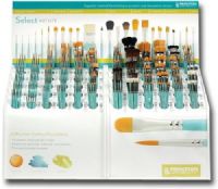 Princeton 3750AC72D Select Artiste, 72 SKU Brush Display Assortment (Counter); Unique shapes that offer endless possibilities for artists; Matte aqua painted handles; Nickel-plated brass ferules; For use with acrylic, watercolor, and oil paint; Perfect for painting, staining, and glazing; UPC PRINCETON3750AC72D (PRINCETON3750AC72D PRINCETON 3750AC72D 3750 AC72D 3750AC 72D 3750AC 72D 3750AC72 D 3750 AC72D) 