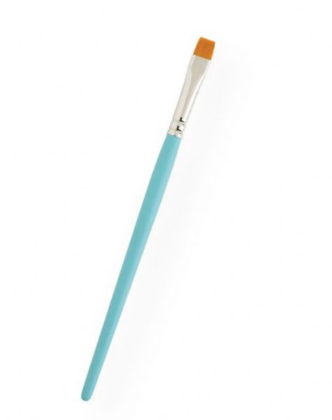 Princeton 3750CB-10 Select Artiste Synthetic Chisel Blender 10 Brush; Unique shapes that offer endless possibilities for artists; Matte aqua painted handles; Nickel-plated brass ferules; For use with acrylic, watercolor, and oil paint; Perfect for painting, staining, and glazing; All brushes have golden taklon synthetic hair unless noted otherwise in chart; UPC 757063375674 (PRINCETON3750CB10 PRINCETON-3750CB10 SELECT-ARTISTE-3750CB-10 PRINCETON/3750CB10 3750CB10 ARTWORK)