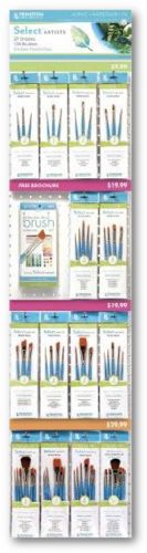 Princeton 3750SETAP Select Artiste, Power Wing Set Assortment; Assortment of 14 value-priced sets of best-selling mixed-media brush series; Ships with header and price strips for merchandising; Also includes new 
