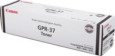 Canon 3764B003AA Model GPR-37 Black Toner Cartridge For use with imageRUNNER ADVANCE 8085, 8095, 8105, 8205, 8285 and 8295 Printers, Up to 70000 page yield, New Genuine Original OEM Canon Brand, UPC 013803113228 (3764-B003AA 3764B-003AA 3764B003A 3764B003 GPR37 GPR37 GPR37BK)