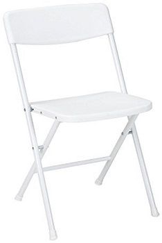 Cosco 37825WHT4E White Resin Folding Chair with Molded Seat and Back; Four pack; High-quality, low-maintenance chairs are ideal for any gathering both indoor and outdoor, Featuring durable steel frames and solid construction, theyll last for years to come; Folds up tight and compact for easy storage (37825 WHT4E 37825WHT 4E 37825-WHT4E 37825WHT-4E 37825-WHT-4E 37825 WHT 4E)
