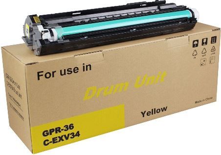 Canon 3789B004BA Model GPR-36 Yellow Drum Unit for use with imageRUNNER ADVANCE C2020, C2030, C2225 and C2230 Printers; Yields up to 51000 pages, New Genuine Original OEM Canon Brand, UPC 013803075649 (3789-B004BA 3789B-004BA 3789B004B 3789B004 GPR36 GPR 36 GPR36DRY)