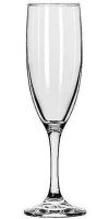 Libbey 3795 Embassy 6 oz. Flute Glass, Capacity (US) 6 oz., One Dozen, Capacity (Imperial) 17.7 cl., Capacity (Metric) 177 ml., Height 8-1/8" (LIBBEY3795 LIBBY G430) 