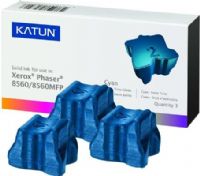 Katun 37991 Cyan Solid Ink Cartridge (3-Pack) compatible Xerox 108R00723 For use with Xerox Phaser 8560 and 8560MFP Printers, Average cartridge yields 3400 standard pages (37-991 379-91) 