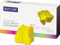 Katun 37993 Yellow Solid Ink Cartridge (3-Pack) compatible Xerox 108R00725 For use with Xerox Phaser 8560 and 8560MFP Printers, Average cartridge yields 3400 standard pages (37-993 379-93) 