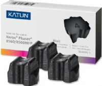 Katun 37994 Black Solid Ink Cartridge (3-Pack) compatible Xerox 108R00726 For use with Xerox Phaser 8560 and 8560MFP Printers, Average cartridge yields 3400 standard pages (37-994 379-94) 