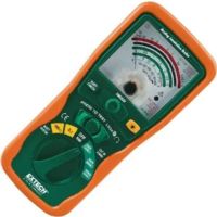 Extech 380320 Analog Insulation Tester; Large easy to read analog display; Analog High Voltage Megohmmeter; Three test voltages 250V, 500V, and 1000V; Insulation Resistance to 400MOhm; Lock Power On feature for extended test times; Dimensions 7.9" x 3.6" x 2”; Weight 1.2 lbs; UPC 793950803202 (EXTECH-380320 380320 EXTECH380320 EXTECH/380320) 
