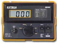 Extech 380460 Precision Milliohm Meter, High accuracy and performance for low resistance measurements, Large 0.7 in. LCD 1999 count, 4-wire cables with Kelvin clip connectors, 200m, 2, 20, 200, 2000 ohms Measurement Ranges, Less than 2 VA Power Consumption, Overrange indication, UPC 793950384602 (380460 380-460 380 460) 