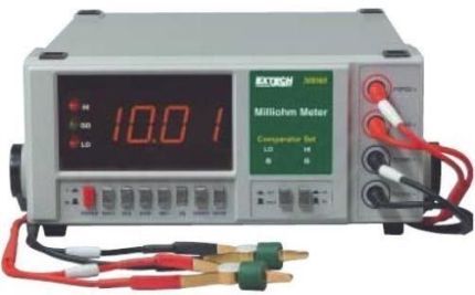 Extech 380560 High Resolution Precision Milliohm Meter, 7 ranges for wide 20.00m to 20.00k low resistance measurements, High resolution to 0.01m, 1999 count display with large 0.8