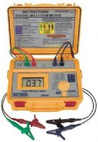 Extech 380580 Battery Powered Milliohm Meter, Four terminal Kelvin measurements, Over-temperature and over-voltage protection, 5 ranges with 100 mohm max resolution, Large 2000 count LCD display, Auto-Hold and Auto-Off features, 20V test voltage, UPC 793950385807 (380-580 380 580) 