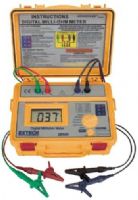 Extech 380580-NIST Battery Powered Milliohm Meter with NIST Certificate, Four terminal Kelvin measurements, Over-temperature and over-voltage protection, 5 ranges with 100 mohm max resolution, Large 2000 count LCD display, Auto-Hold and Auto-Off features (380580NIST 380580 NIST 380-580 380 580) 