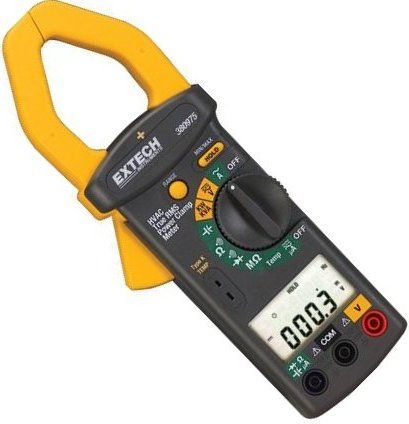 Extech 380975-NIST True RMS AC Power Clamp Meter with Nist, 1000A, Dual Display, 4-digit, 10,000 count LCD Display, 1.57